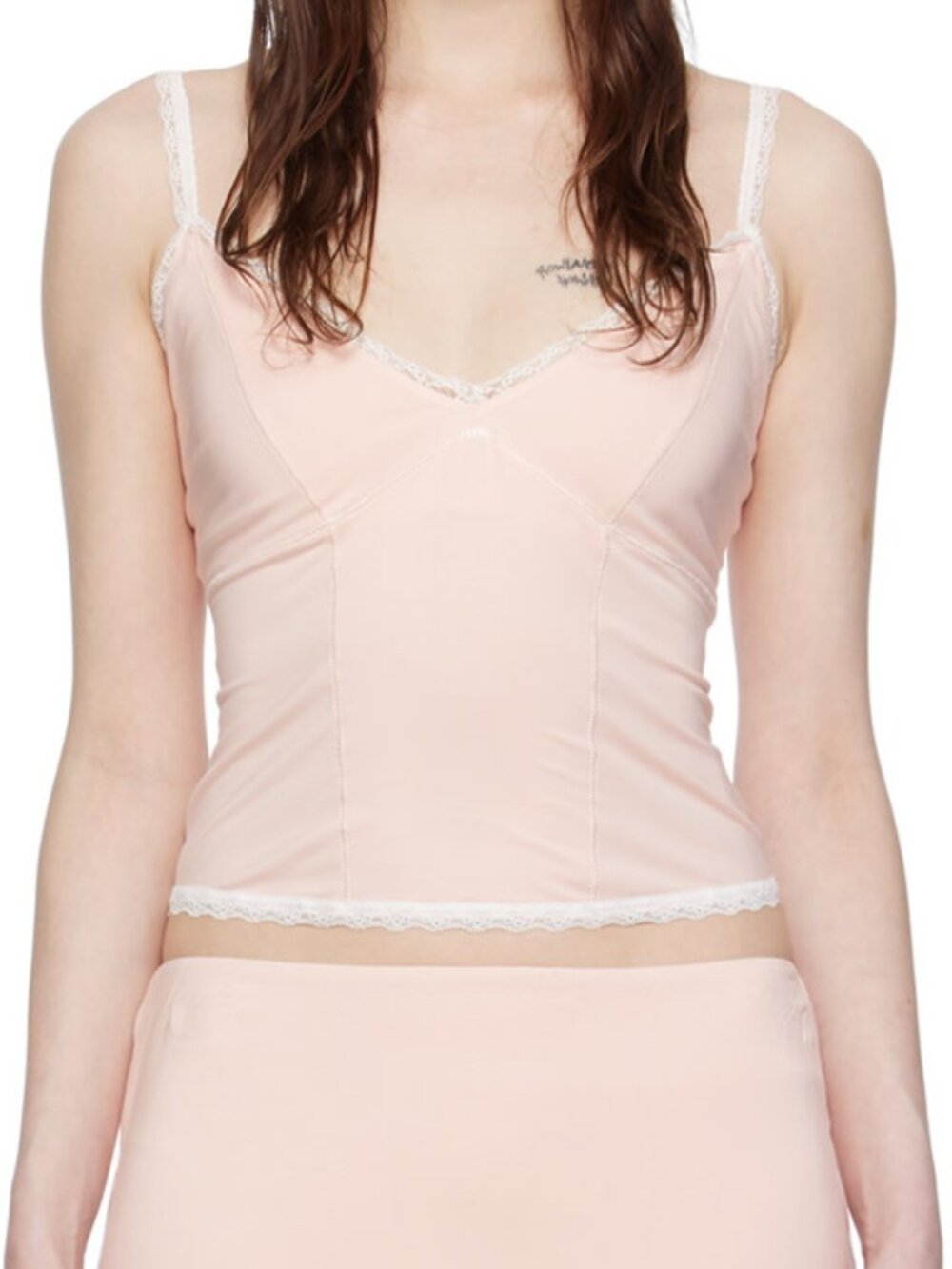 Danielle Guizio Pink Dainty Camisole XXS